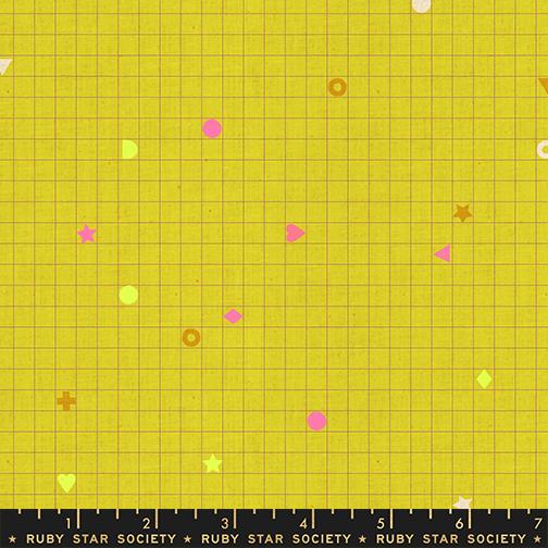 Lofi Linens Citron RS1135 13CL Ruby Star#1 - Happy Little Quilt Shop