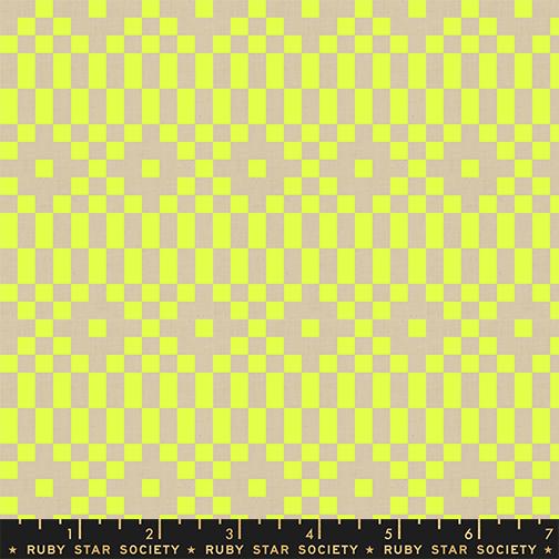 Lofi Linens Neon Yellow RS1136 13CL Ruby Star#1 - Happy Little Quilt Shop