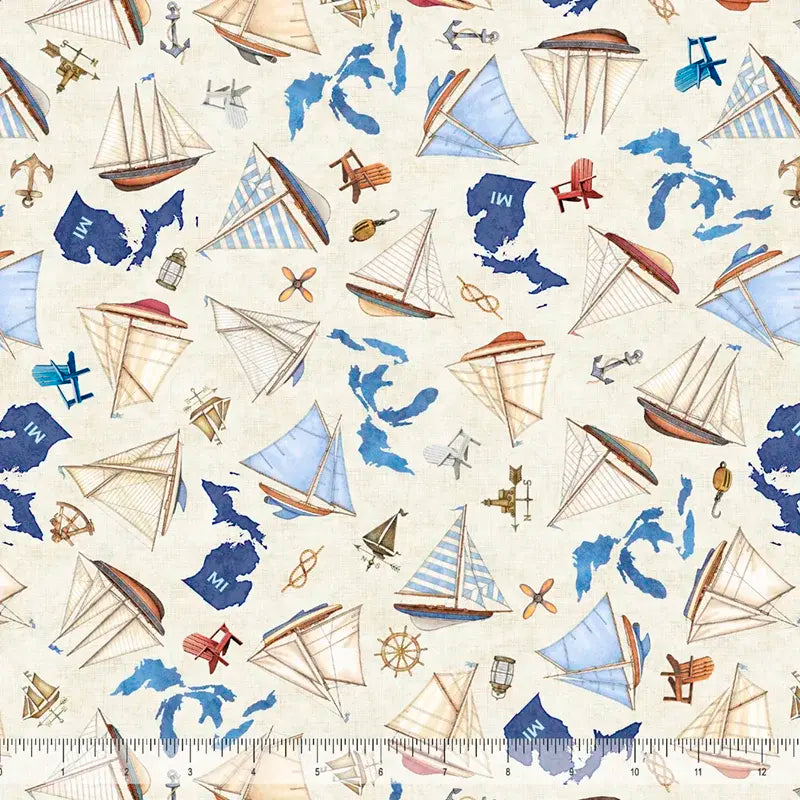 ALL MICHIGAN SHOP HOP 2026 - SHIPS - CREAM - Happy Little Quilt Shop