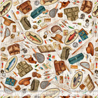 ALL MICHIGAN SHOP HOP 2026 - FISHING EQUIPMENT - TAN - Happy Little Quilt Shop