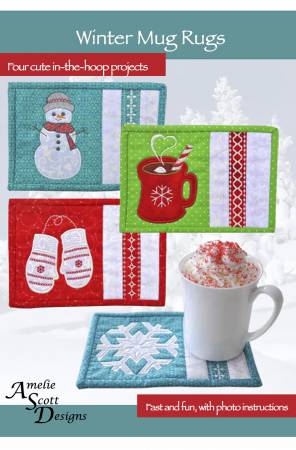 Winter Mug Rugs - Happy Little Quilt Shop