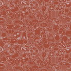 Charley Harper End Papers - BURNT BRICK - Happy Little Quilt Shop