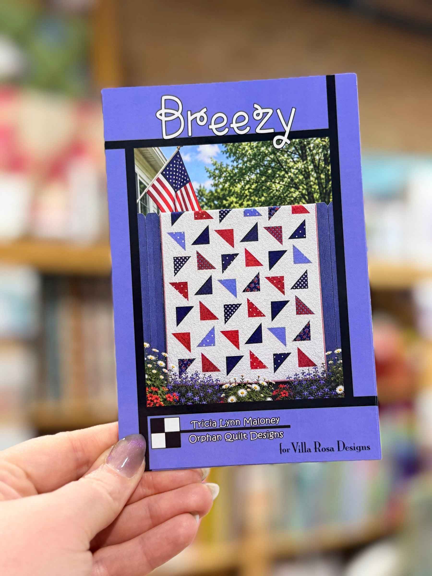 Breezy Quilt Pattern by Orphan Quilt Designs for Villa Rosa Designs