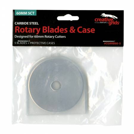 Creative Grids 60mm Replacement Rotary Blade 5pk - Happy Little Quilt Shop