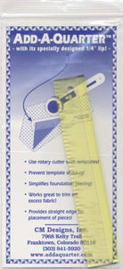 Add A-Quarter Ruler 1in x 6in - Happy Little Quilt Shop
