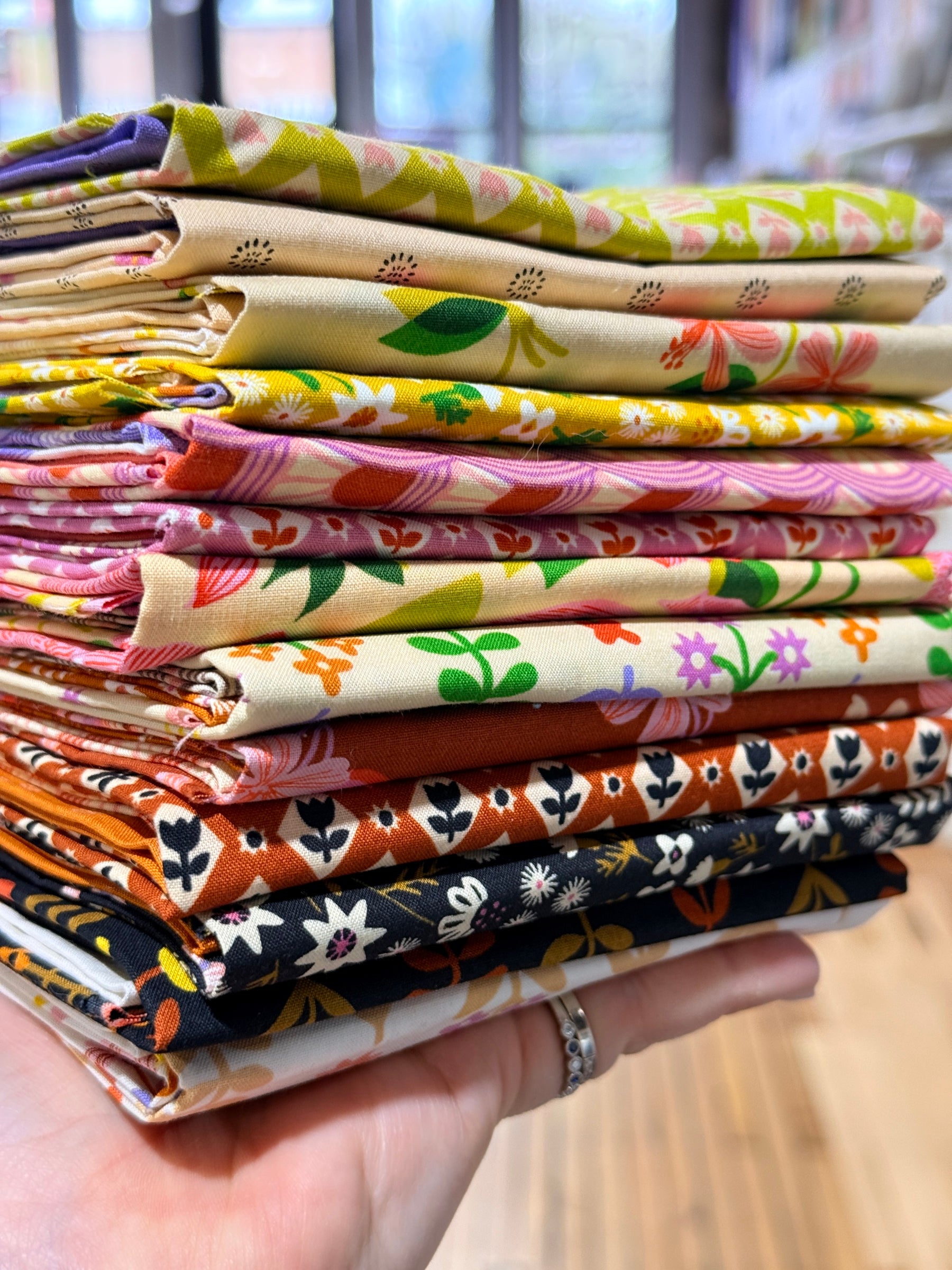 Favorite Flowers Fat Quarter Bundle Ruby Star Society - Happy Little Quilt Shop