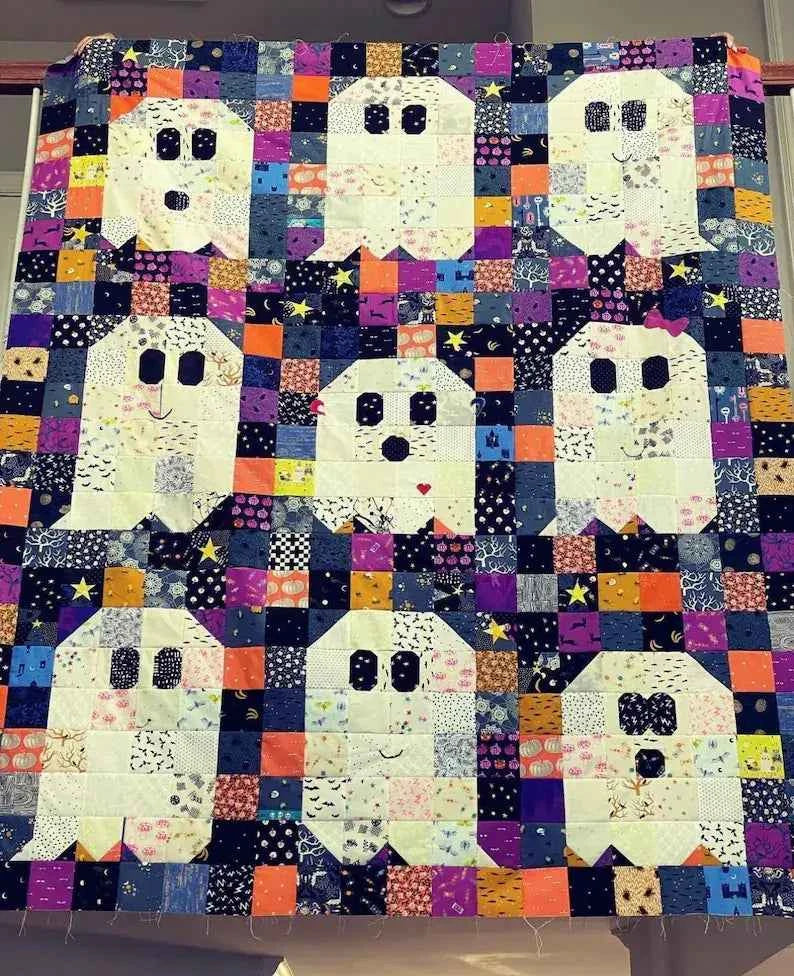 Ghost Party Quilt Pattern by Woolly Petals