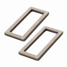 Rectangle Ring Flat 1-1/2in Antique Brass Set of Two