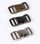 Side Release Buckle-1in-Black Metal-Set of One - Happy Little Quilt Shop