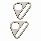 Triangle Ring Flat 1in Nickel Set of Two - Happy Little Quilt Shop