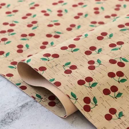 Cherries Cork 1/2yd - Happy Little Quilt Shop