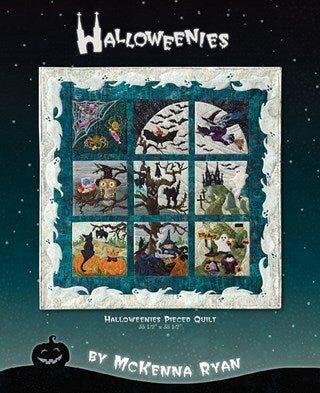 Halloweenies Mckenna Ryan Laser Cut Prefused Complete Quilt Kit - Happy Little Quilt Shop