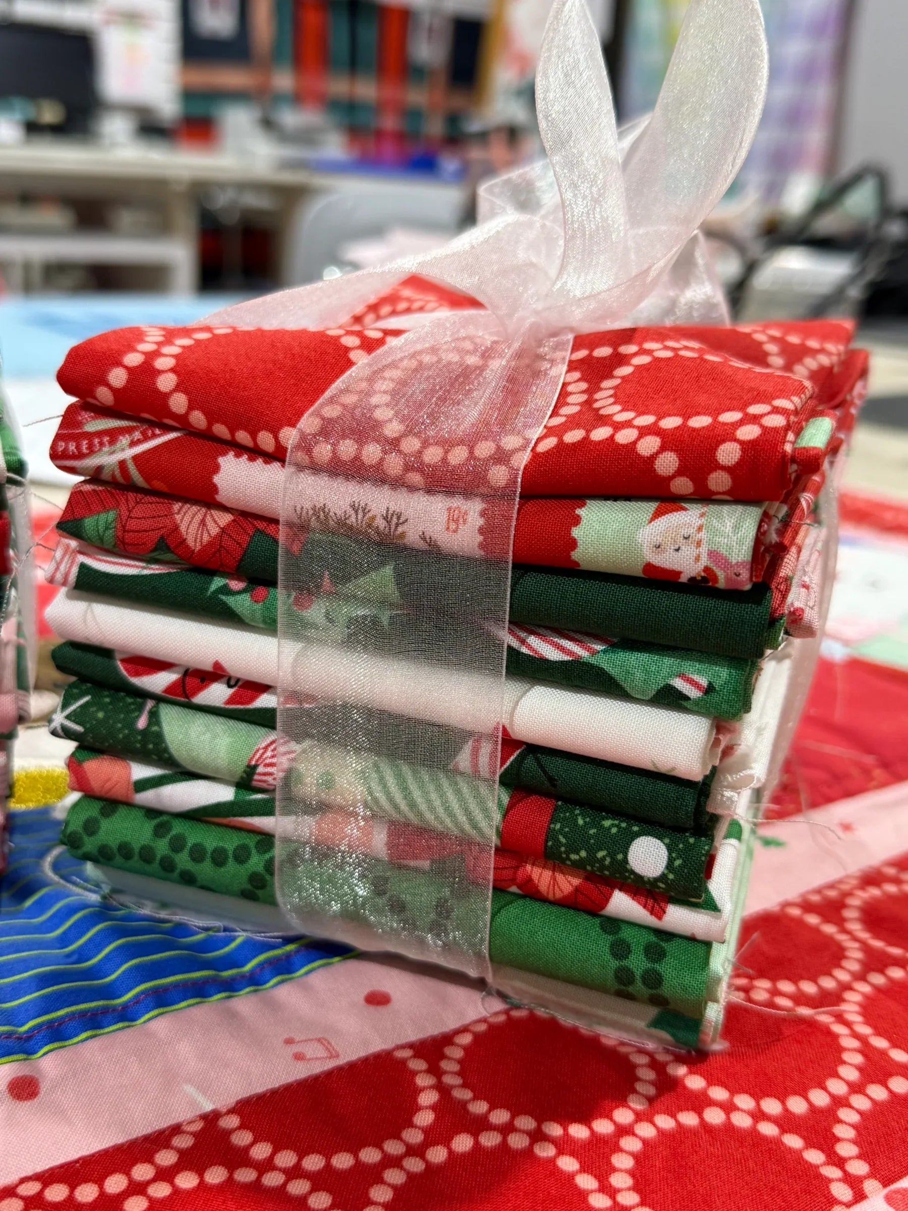 Holiday Fat Quarter Bundle-Tiny Christmas Edition- 20 Fat Quarters - Happy Little Quilt Shop