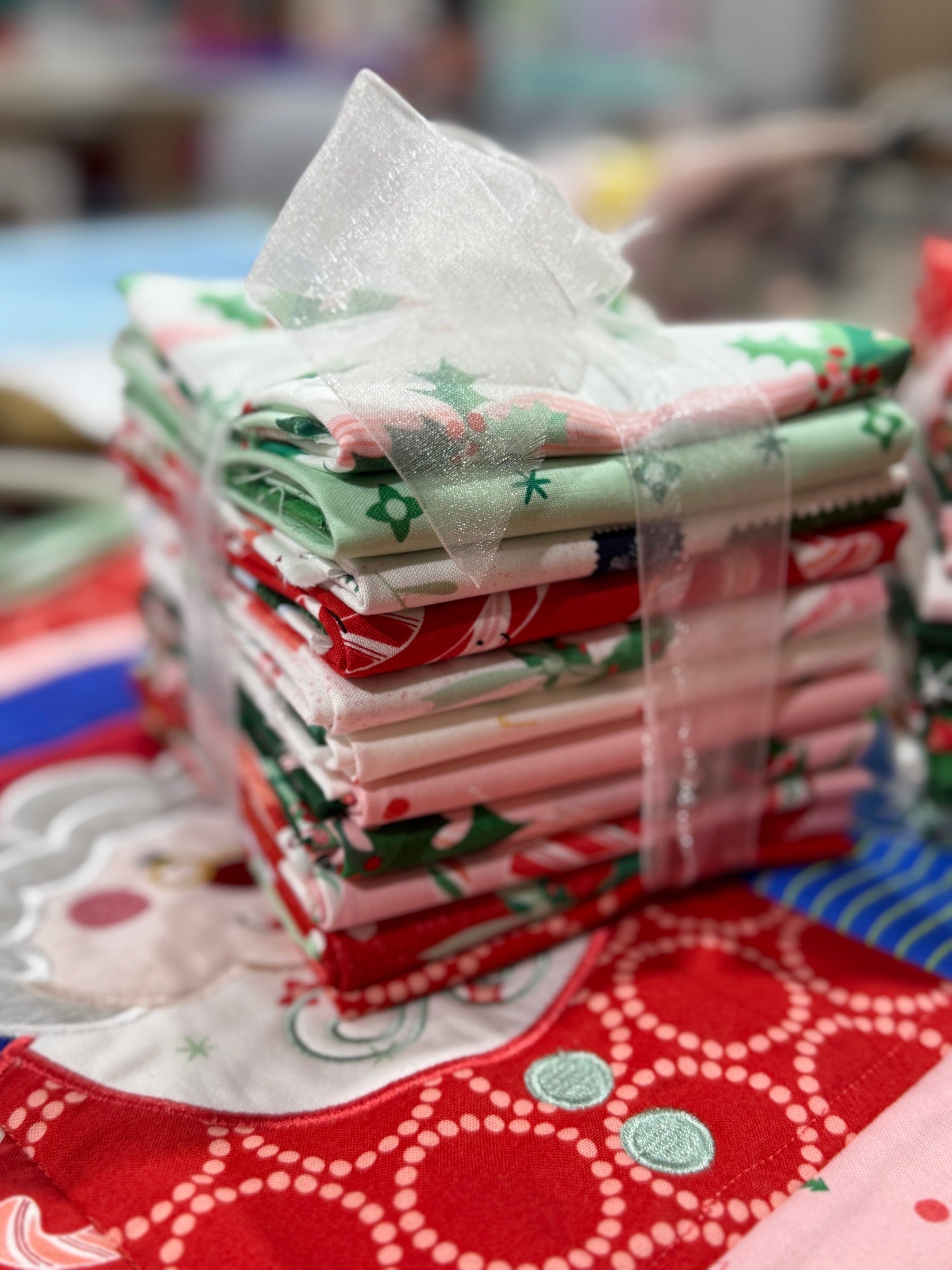 Holiday Fat Quarter Bundle-Tiny Christmas Edition- 20 Fat Quarters - Happy Little Quilt Shop