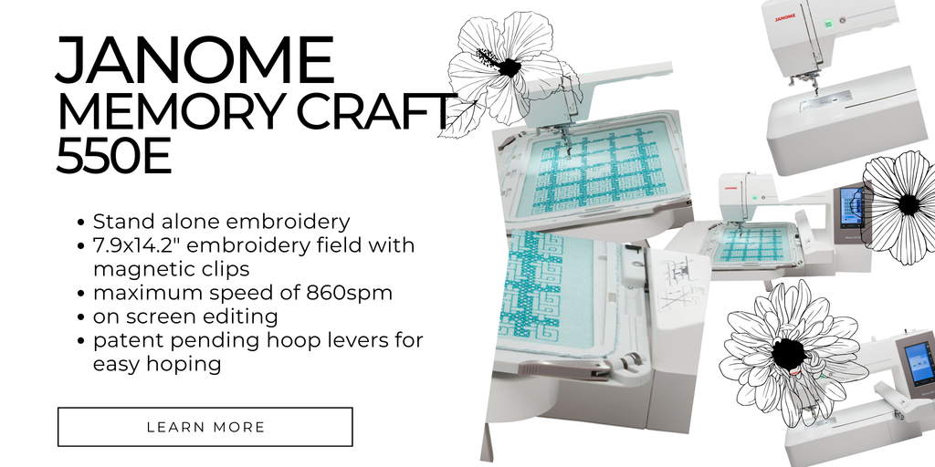 Janome Memory Craft 550E Embroidery Only