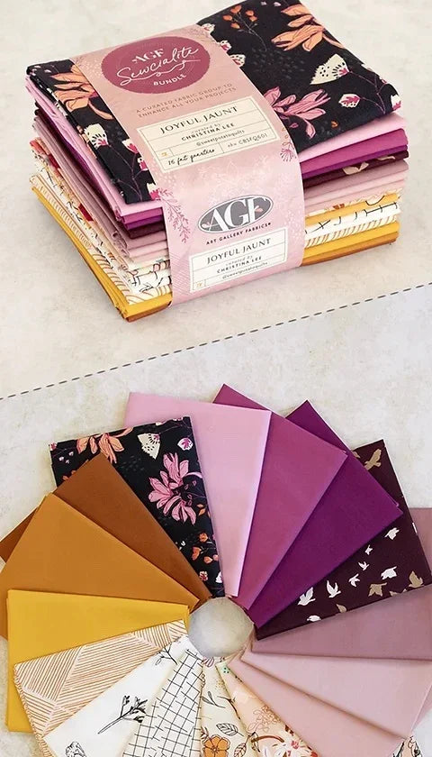 Joyful Jaunt Fat Quarter Bundle Art Gallery Fabrics Sewcialite - Happy Little Quilt Shop