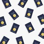 Love You To the Moon and Back Woven Labels - Happy Little Quilt Shop