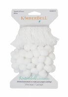 Kimberbellishments Tassels & Poms Trim White - Happy Little Quilt Shop