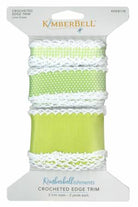 Crocheted Edge Trim Lime Green - Happy Little Quilt Shop