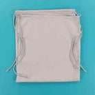 Canvas Cinch Backpack Blank Light Grey