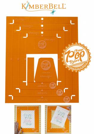 Orange Pop Rulers Rectangle Set - Happy Little Quilt Shop