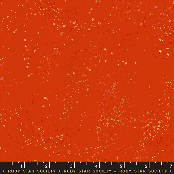Speckled Metallic Warm Red RS5027 35M Ruby Star Society Fabric - Happy Little Quilt Shop