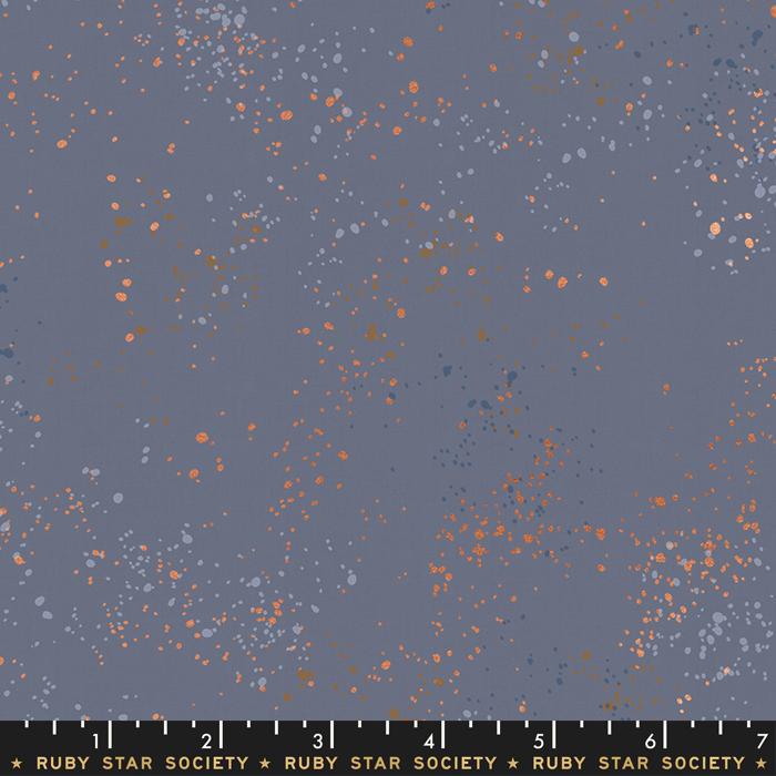 Speckled Metallic Denim Ruby Star Society RS5027 52M Fabric - Happy Little Quilt Shop