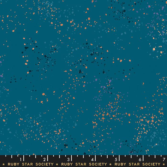 Speckled Metallic Teal RS5027 53M Ruby Star Society Fabric - Happy Little Quilt Shop