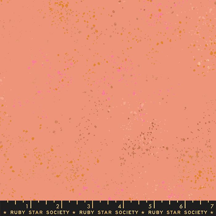 Speckled Metallic Melon RS5027 93M Ruby Star Society Fabric - Happy Little Quilt Shop