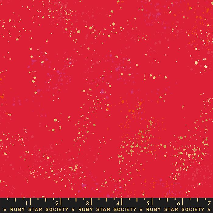 Speckled Metallic Scarlet RS5027 110M Ruby Star Society Fabric - Happy Little Quilt Shop