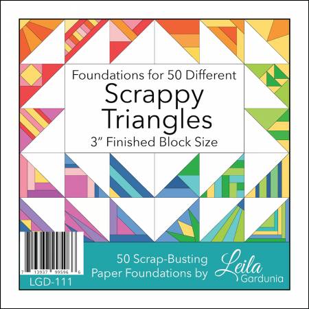 3in Scrappy Triangle Foundation Pad - Happy Little Quilt Shop