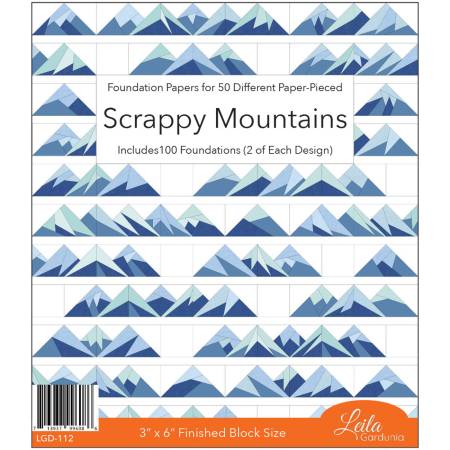 Scrappy Mountains Foundation Paper Piecing Pad - Happy Little Quilt Shop