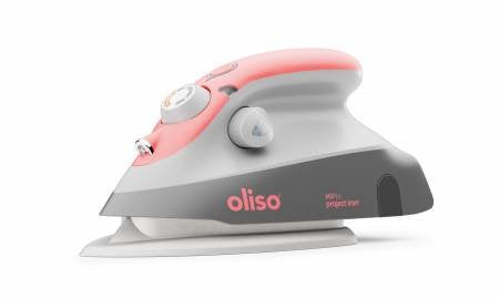Oliso Mini Iron with Trivet Coral, Pistachio, or Aqua Preorder - Happy Little Quilt Shop