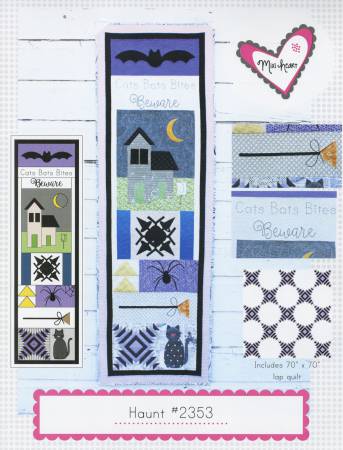 Haunt #2353 Wall Hanging and Runner Pattern - Happy Little Quilt Shop