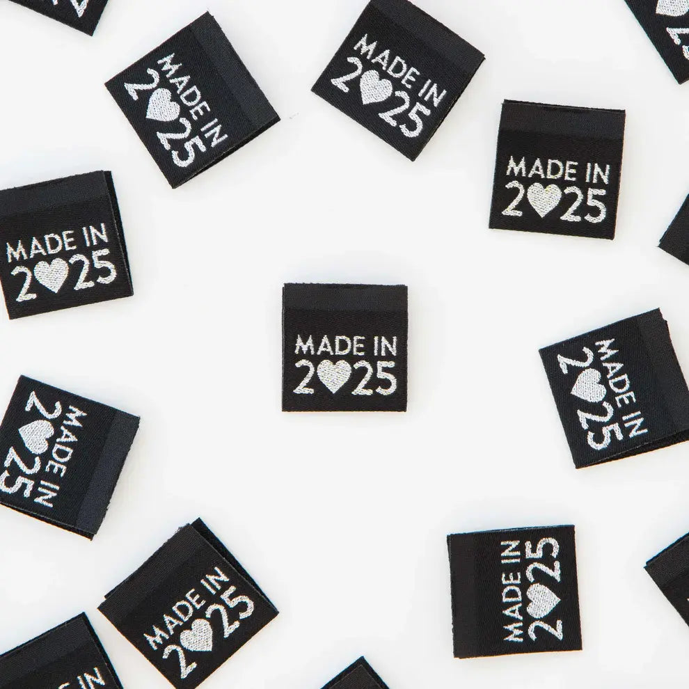 Made in 2025 Silver Woven Labels - Happy Little Quilt Shop