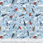 Michigan Shop Hop 2025 Fabric Skiing - Happy Little Quilt Shop
