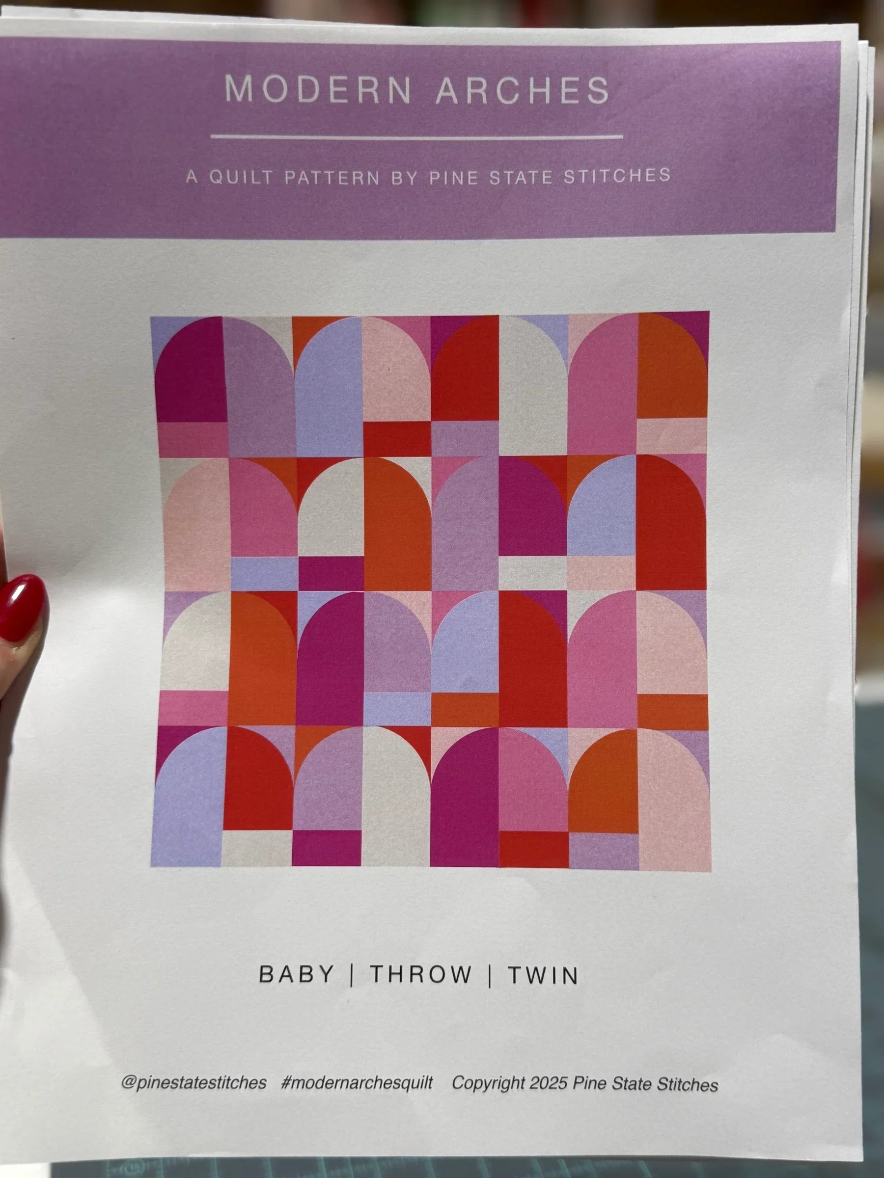 Modern Arches Quilt Kit - Throw Size 56x56 - Happy Little Quilt Shop