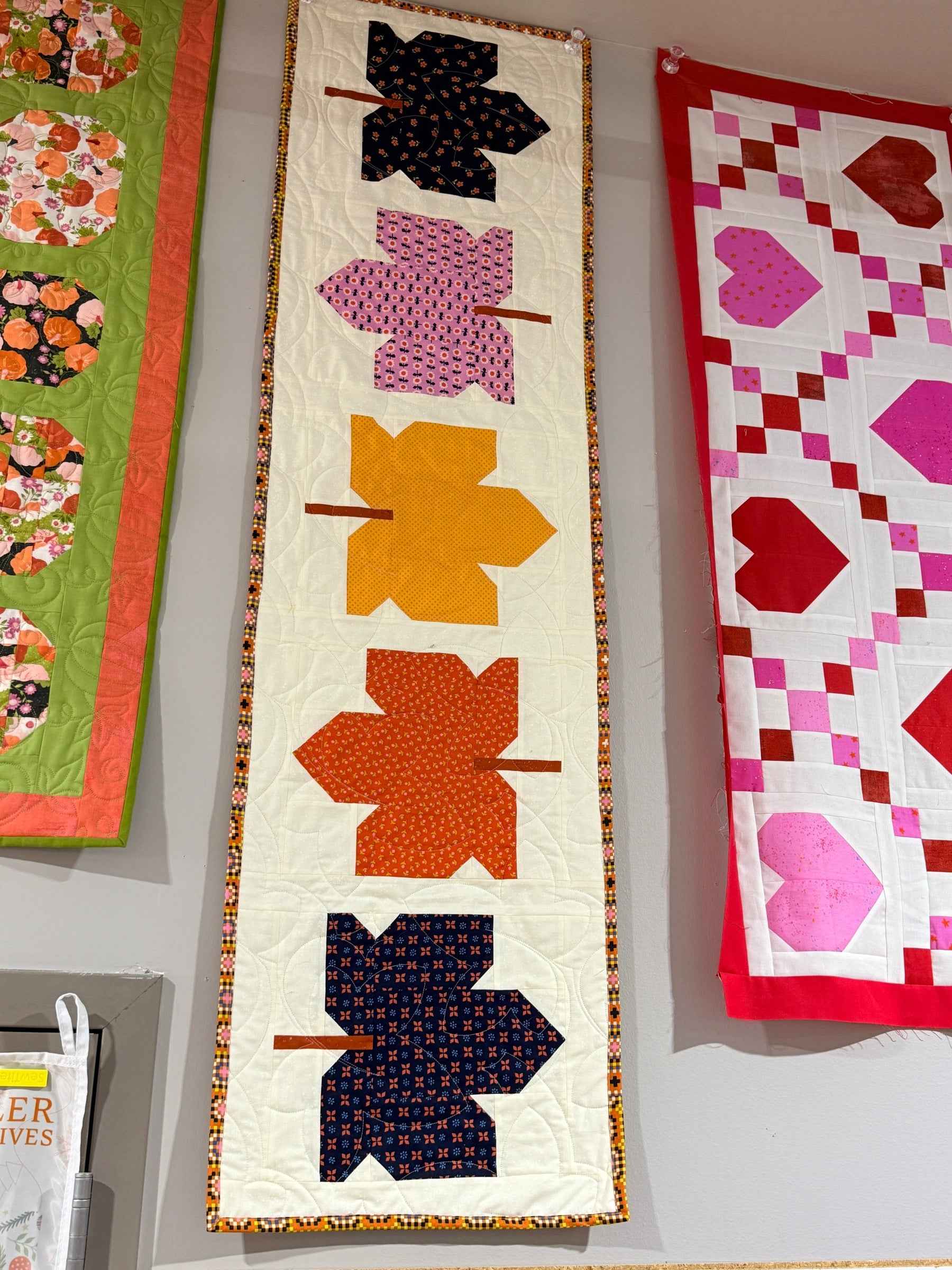 Modern Holiday Leaves Table Runner Class- September 8th-12-2pm