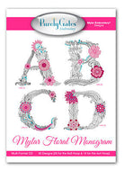 Mylar Floral Monogram - Happy Little Quilt Shop