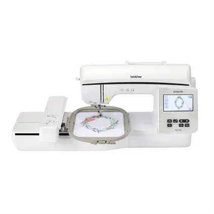 Brother embroidery machine on a white background