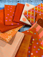 Orange You Glad You Quilt Fat Quarter Bundle (12 Fat Quarters) - Happy Little Quilt Shop