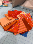Orange You Glad You Quilt Fat Quarter Bundle (12 Fat Quarters) - Happy Little Quilt Shop