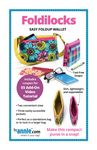 Foldilocks an Easy Foldup Wallet Pattern By Annie - Happy Little Quilt Shop