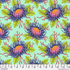 Friends & Anemones - Seafoam Floral Reef Tula Pink - Happy Little Quilt Shop