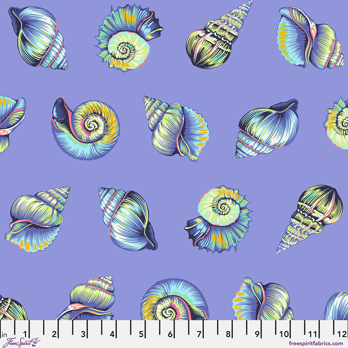 Lil Shelly - Marine Floral Reef Tula Pink - Happy Little Quilt Shop