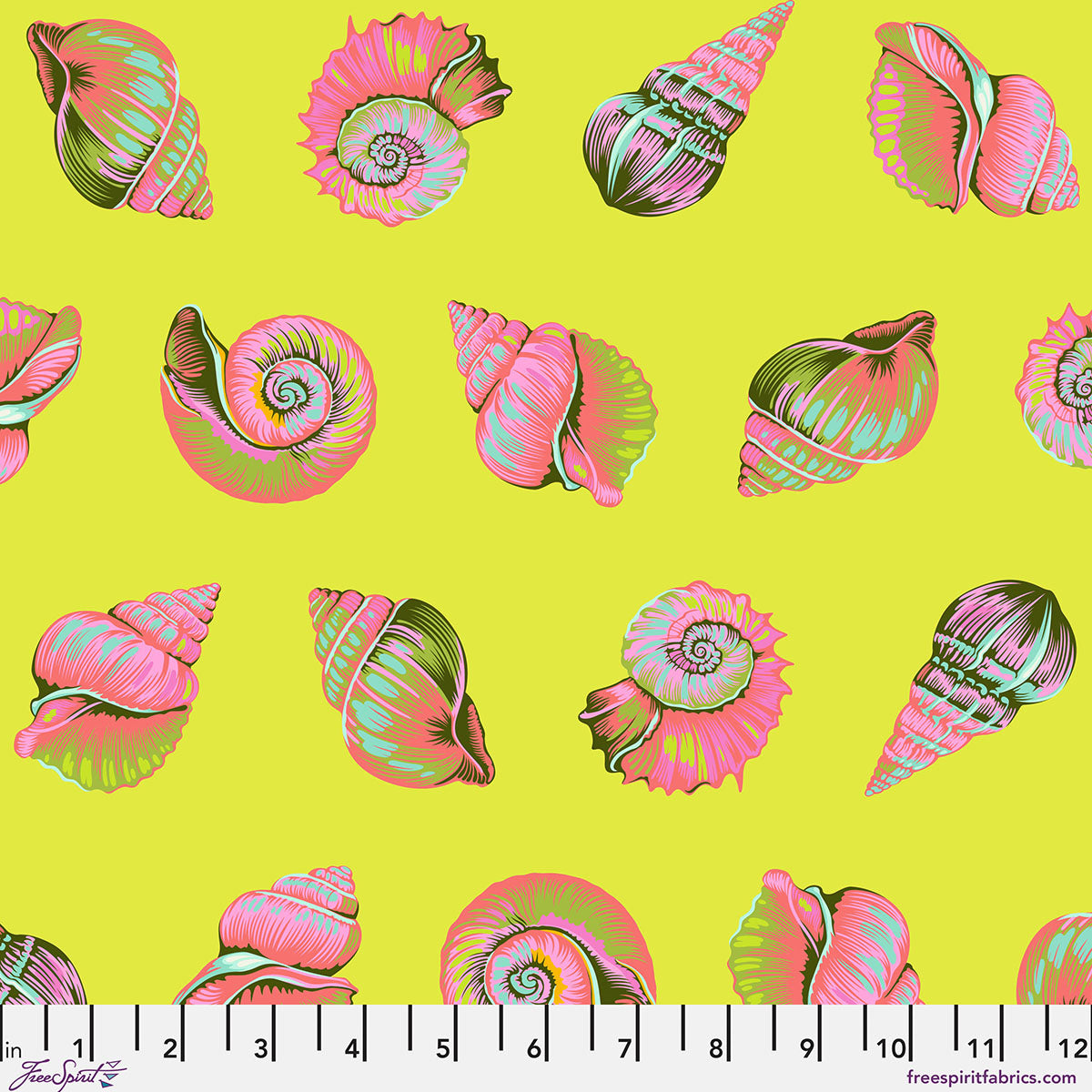 Lil Shelly - Seagrass Floral Reef Tula Pink - Happy Little Quilt Shop