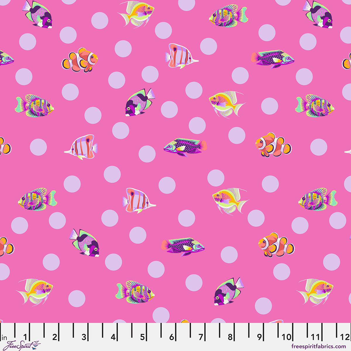 School Crossing - Delphine Floral Reef Tula Pink - Happy Little Quilt Shop