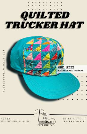 Quilted Trucker Hat Pattern - Happy Little Quilt Shop