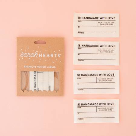Quilt Info Large Organic Cotton Write-In Labels - Happy Little Quilt Shop