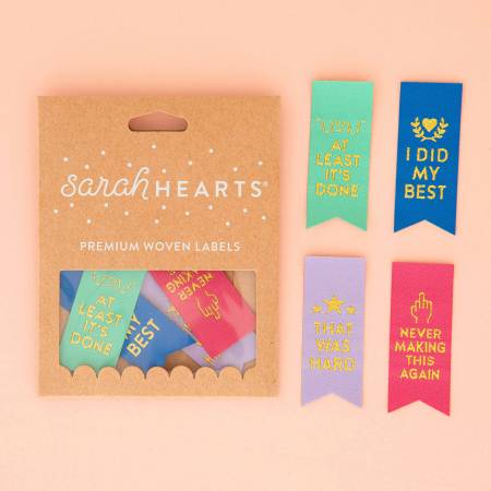Sarah Hearts Quilt Label - At Last its Done - Happy Little Quilt Shop